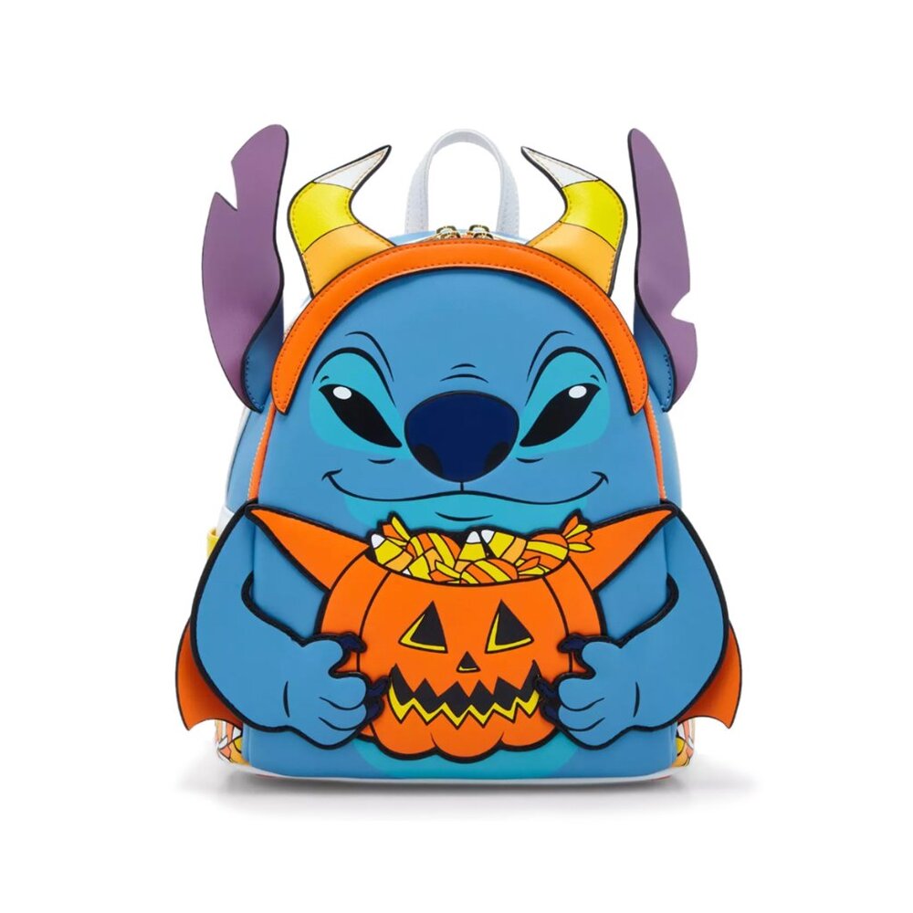 Loungefly Disney Lilo & Stitch Candy Corn Stitch Glow-in-the-Dark Mini Backpack
